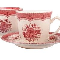Чайный сервиз Claytan Ceramics Виктория Пинк на 6 персон 910-068