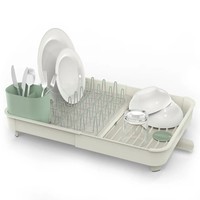 Раздвижная сушка для посуды настольная Joseph Joseph Extend Stone/Green 851652