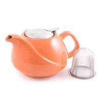 Фото Заварочный чайник Fissman керамика 750 мл оранжевый цвет TP-9205.750