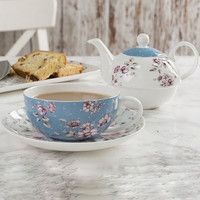 Фото Набор для чая Katie Alice Ditsy Floral чашка с блюдцем  чайник заварочный KA5202103
