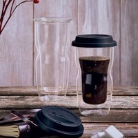Фото Чашка Luigi Bormioli Thermic Glass Coffee To Go с крышкой 340 мл 12837/01