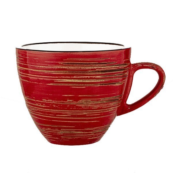 Чашка для капучино Wilmax Spiral Red 190 мл WL-669235 / A