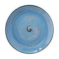 Фото Тарелка десертная Wilmax Spiral Blue 20,5 см WL-669612 / A