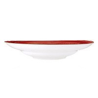 Фото Комплект глубоких тарелок Wilmax Spiral Red 25,5 см 6 шт