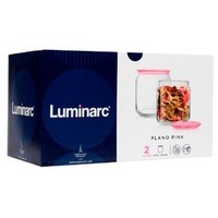 Набор банок Luminarc Plano Pink 2 пр Q8244