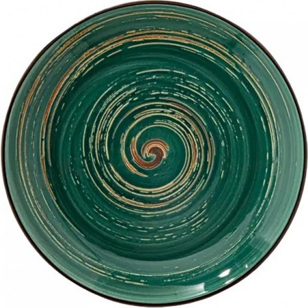Тарелка Wilmax Spiral Green глубокая 28,5 см 500 мл WL-669528 / A