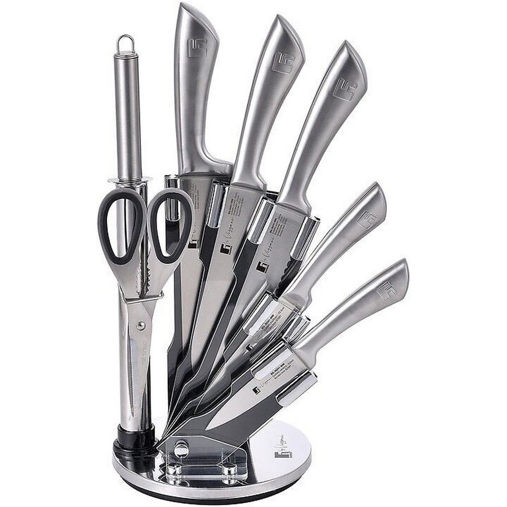 Набор ножей на подставке Bergner By vissani, 8 предметов (BG-39241-MM)