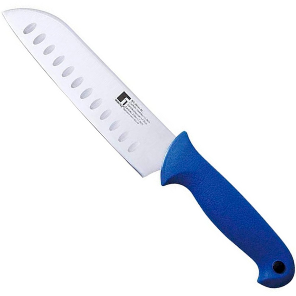 Нож сантоку Bergner Professional color, 17,5 см BG-39141-BL
