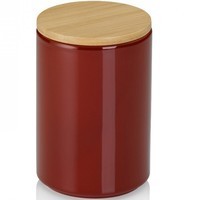 Фото Емкость для хранения сыпучих Kela Cady, диаметр 10 см, 0,8 л, красная 15270