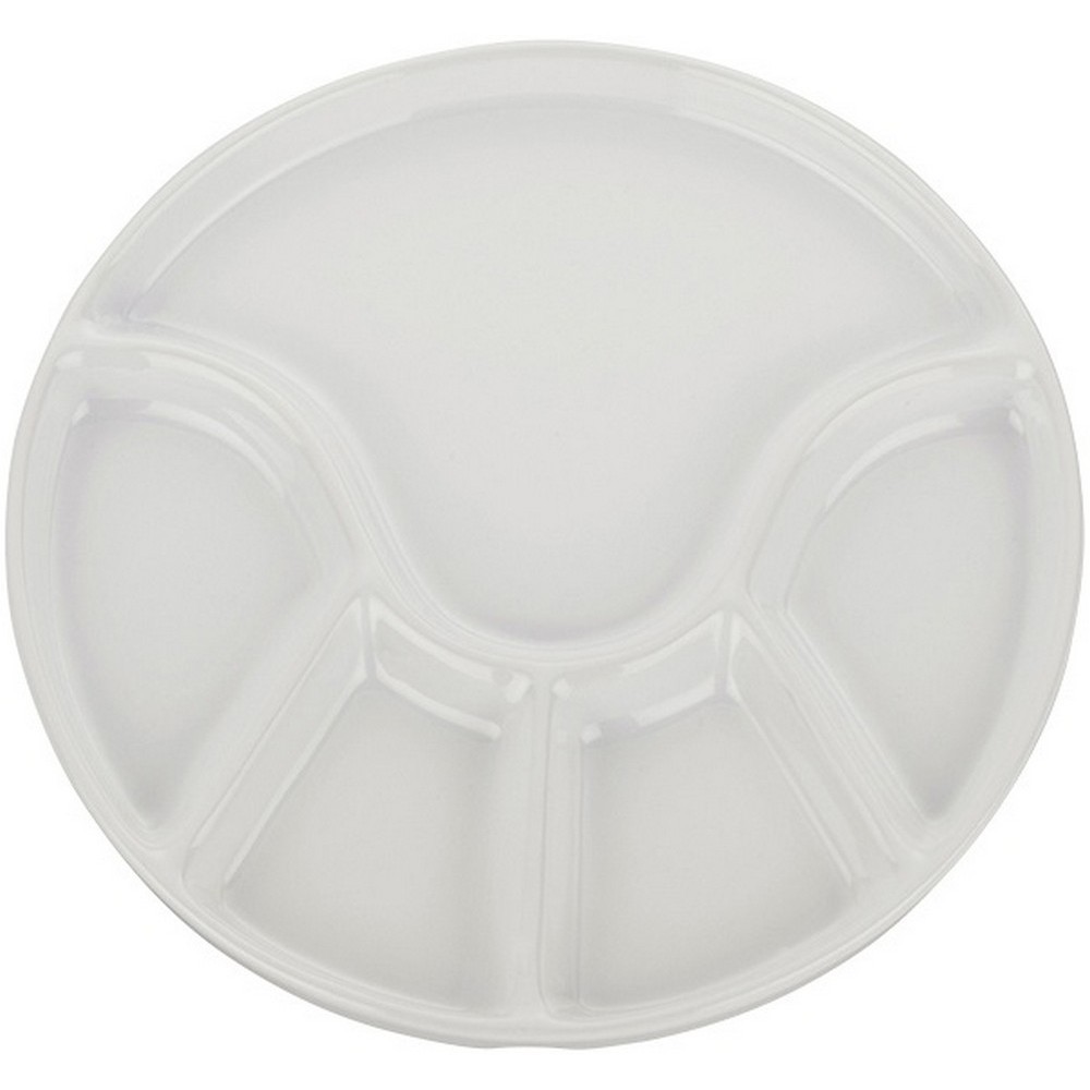 Тарелка для фондю Kela Anneli керамическая, 21,5х2,5 см, белая 67403
